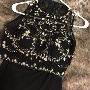 Two-piece Embellished Prom Dress